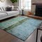Homeroots 9' X 12' Blue And Gold Abstract Washable Indoor Outdoor Area Rug 578014 - alternate 7