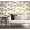 York Wallcoverings Lunaria Silhouette White and Gold Wallpaper Sample BL1806SAM - alternate 6