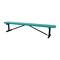 Leisure Craft Portable, Bench w/o Back, 8ft., Teal B8XPP-TEAL - alternate 1