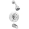 Symmons Allura Single Handle Dual Spray Tub and Shower Faucet with VersaFlex Integral Diverter S7602RP - alternate 1