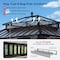 Sunjoy Kingston 12x10 Gazebo, Steel & PC Roof Hardtop Gazebo with Curtain and Netting, Brown Aluminum Posts A10204380200 - alternate 5