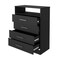 Homeroots 31" Black Four Drawer Vertical Dresser 403741 - alternate 5