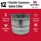 Mitchell Metal 12" HVAC Flexible Collar Connector, Galvanized Sheet Metal 28-Gauge, Easy Installation MM-91612 - alternate 2