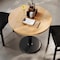 Flash Furniture Bennett 30 in Round Solid Wood Indoor Tabletop in Natural with 18 in Round Dining Height GSF-RD30-NAT-TR18-GG - alternate 5