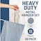 Lifemaster White Metal Non-Slip Pants Hangers, Heavy Duty, Space-Saving, 50PK LMMTWHT50 - alternate 3