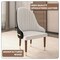 Leisuremod Elara Collection Wooden Dining Chair in Black/White, 4PK EC59BLFW4 - alternate 4