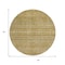 Homeroots 8' Artichoke Green Gold And Beige Round Southwestern Washable Indoor Outdoor Area Rug 615946 - alternate 4