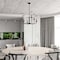 Vaxcel Glencoe 6-Light 28 in W Matte Black Chandelier, Clear Crackle Glass, Ceiling Pendant Fixture H0266R - alternate 5