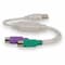 Add-On Addon 20.00Cm (8.00In) Usb 2.0 (A) Male To Ps/2 Female Grey Adapter USB2PS2 - alternate 3