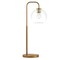Homeroots 27" Brass Metal Arched Table Lamp With Clear Globe Shade 524398 - alternate 6
