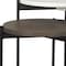 Homeroots Set of Two Dark Brown and Black Marble Solid Wood and Metal Round Nested Tables 604467 - alternate 5