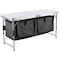 Wakeman Folding Camping Table w/ Storage Lightweight & Portable Aluminum Camp Table w/ Adjustable Height 75-CMP1179 - alternate 1
