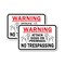 Signmission Warning Attack Dogs on Premises No Trespassing, 18'' X 24'' 2 Signs, Heavy Gauge Aluminum, 2PK A-1824-2PACK-2990 - alternate 1