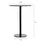 Flash Furniture 31.25" RD Tabletop, Seamless Surface Technology, Gray Faux Concrete, 18" Round Black Bar Height Base ST-RD31-CMGY-TR18B-GG - alternate 4