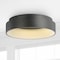 Jonathan Y Ring 17.7 in. Integrated LED Metal Flush Mount Ceiling Light, Black JYL7206B - alternate 7
