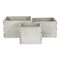 Homeroots Set of Three Gray Solid Wood Crate, 3PK 487683 - alternate 3
