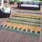 World Rug Gallery Palm Floral Leaves Indoor/Outdoor Area Rug 6 ft 6 in x 6 ft 6 in Square Multi 5557MULTI6SQ - alternate 1