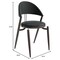Leisuremod Venice Collection Modern Dining Chair In Black in Black, 4PK VC49BL4 - alternate 5