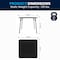 Flash Furniture 33.5 W, 33.5 L, 27.75 H, Foam, Medium Density Fiberboard, Metal, Plastic, Vinyl Top, Black 3-JB-2-GG - alternate 5