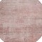 Homeroots 8' Blush And Pink Round Abstract Washable Indoor Outdoor Area Rug 616222 - alternate 2