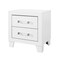 Homeroots 22" White Two Drawer Wood Nightstand 564648 - alternate 6