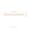 Ackland Gravina Ecru 1.8 in. x 24 in. Concrete Look Matte Porcelain Bullnose Tile Trim, 14PK AKNPTGRAECRU1.8X24M-BN - alternate 2