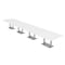 Skutchi Designs Rectangle Conference Table With Power Unit, 48 in W, 240 in L, White HAR-REC-48X240-DOU-W960-NA - alternate 1