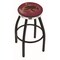 Holland Bar Stool Co 30" Blk Wrinkle Texas State Swivel Bar Stool, Chrome Ring L8B2C30TexsSt - alternate 1