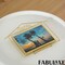 Fabulaxe 9x12" Horizontal Decorative Gold Metal Floating Easel Back Picture Frame QI004845.L - alternate 6