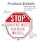 Signmission Stop Drivers Must Chock Wheels, 18 inch X 18 inch, Vinyl Decal, 2PK OC-D-2PACK-18-219 - alternate 3