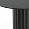 Homeroots 52" Black Solid Wood Pedestal Base Round Top Dining Table 721039 - alternate 2