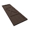 Ekena Millwork True Fit PVC Center X-Board Farmhouse Fixed Mount Shutters, Raisin Brown , 18W x 32H, PR TFP107FH18X032TB - alternate 3