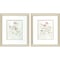 Homeroots Set Of Two Soft Lace Gold Framed Wall Art, 2PK 649317 - alternate 3