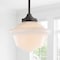 Jonathan Y Kurtz 9.5" Adjustable Drop Metal/Glass LED Pendant, Oil Rubbed Bronze JYL3517C - alternate 4