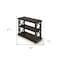 Homeroots 27" Dark Brown Two Tier Standard Bookcase 389571 - alternate 3