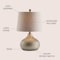 Jonathan Y Bates 22" Honeycomb LED Table Lamp, Antique Brown JYL3020A - alternate 4
