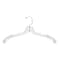 Nahanco 17in Clear Middle Heavy Weight Plastic Shirt/Dress Hanger with Swivel Hook, 50PK 505HU - alternate 1