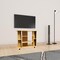 Homeroots 35in Wood Brown Open Shelving TV Stand 468919 - alternate 4