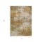 Homeroots 3' X 5' Copper And Ivory Abstract Washable Indoor Outdoor Area Rug 630621 - alternate 3