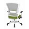 Space Seating Pulsar White Frame Managers Chair, Green 317W-W1C1F2W-6 - alternate 3