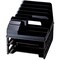Officemate Letter Tray, Black, Plastic, 10 3/4 in W, 9 in L, 11 3/4 in H, 12.8" D, 7 Number of Compartments 22132 - alternate 1