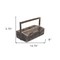 Homeroots 15" Brown Solid Wood Box 488029 - alternate 2