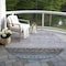 Homeroots 8' Blue Gray And Charcoal Round Southwestern Washable Indoor Outdoor Area Rug 605129 - alternate 4