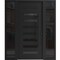 Vdomdoors Aluminum Door Iron 0188 Black Entry Steel Metal Classic Painted 62 x 80 (14+36+14 x 80)-Left Inswin IRON0188EXD-BLK-W14+36+14xH80-LH-I - alternate 1