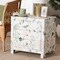 Baxton Studio Connery Floral End Table - 3-Drawer Decorative Accent Storage Cabinet 266-14581-ZORO - alternate 2