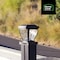 Home Zone Security 12-Lumen-Each 4 x 4 Solar LED Post Cap Lights, Black ELI0961V - alternate 5