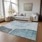 Homeroots 8' X 10' Teal Blue Aqua And Gray Abstract Washable Indoor Outdoor Area Rug 582035 - alternate 5