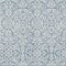 Homeroots 3' X 5' Denim Blue And Ivory Damask Washable Indoor Outdoor Area Rug 595133 - alternate 3