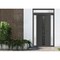 Vdomdoors Front Exterior Prehung Metal-Plastic Door Frosted Glass / MANUX 8112 Antracite / Office Commercial MANUX8112EXD-ANT-W16+32+16-H80+12-LH-I - alternate 1