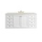 James Martin Vanities Chicago 60" Single Vanity, Glossy White, w/ 3 CM Siberian Silestone Top 503-V60S-GW-3SFR - alternate 4